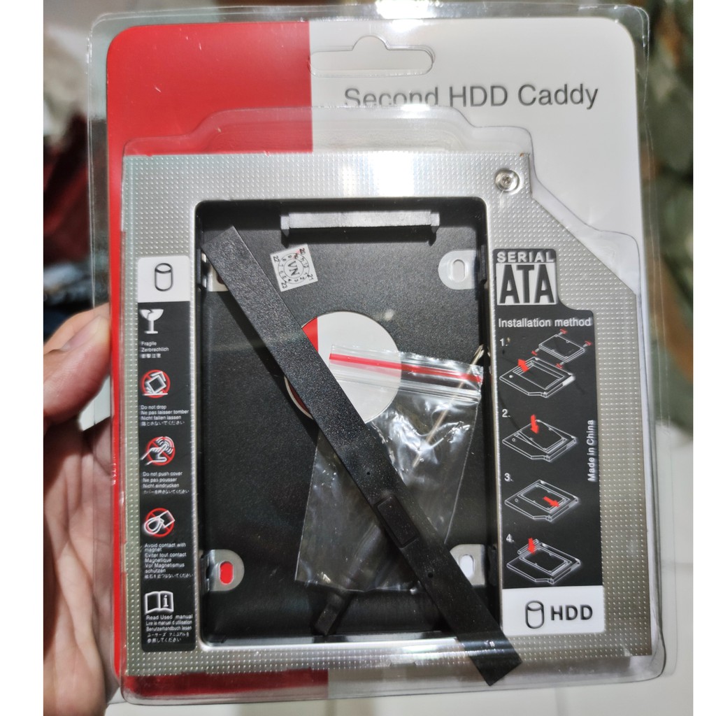 HDD CADDY 12.7MM THICKNESS SATA / ช่อง DVD เป็นสล็อต HDD / SSD CADDY