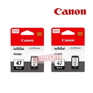 ตลับหมึกพิมพ์ CANON PG-47 BLACK สีดำ 2 ชิ้น ของแท้ สำหรับเครื่องรุ่น E400/ E410/ E480 / Earth Shop