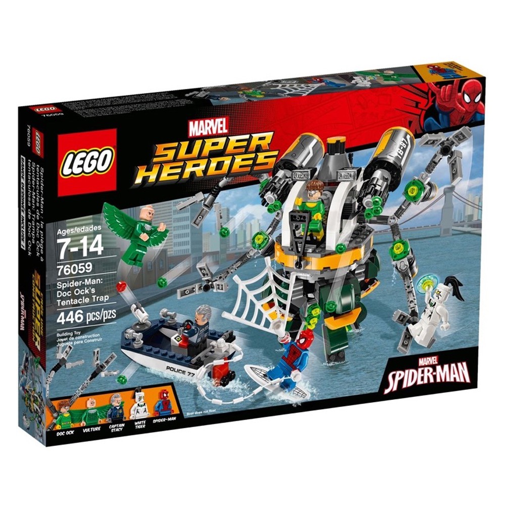 76059 : LEGO Marvel Spider-Man Doc Ock's Tentacle Trap (กล่องมีตำหนิเล็กน้อย)