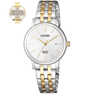 CITIZEN Quartz Ladies Watch รุ่น EU6094-53A - 2 กษัตริย์/หน้าขาว