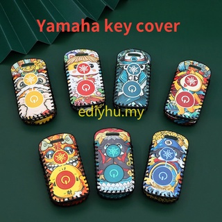 เคสกุญแจรีโมตรถจักรยานยนต์ 2 ปุ่ม สําหรับ YAMAHA aerox 155 NVX155 MVX 55 XMAX300 Nvx QBIX JAUNS