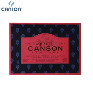 Canson(แคนสัน) บล็อคเฮอริเทจ เกรดมืออาชีพ ผิวเรียบ ขนาด 26×36 ซม. หนา 300 แกรม บรรจุ 20 แผ่น 100720008