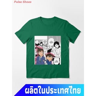 เสื้อยืดฤดูร้อนhotPulse Shoes ข้อเสนอพิเศษ นักสืบโคนัน อะนิเมะ คอกลม แฟชั่น แขนสั้น แฟชั่น เสื้อยืด ผ้าฝ้ายแท้ ขนาดใหญ่