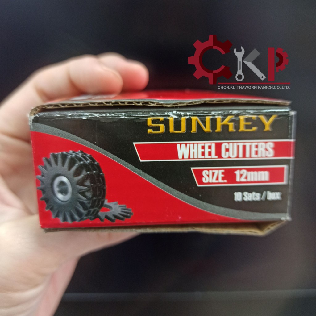 เฟืองกรอหิน SUNKEY ขนาดหนา 12mm., // 24 mm. บรรจุ 10 ชุดต่อกล่อง จำหน่ายเป็นกล่อง
