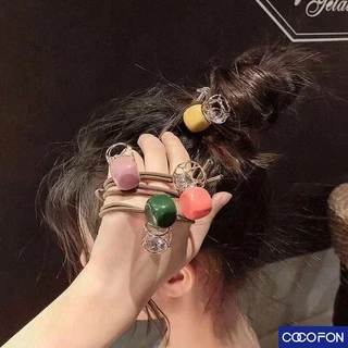 🔥พร้อมส่ง🔥#CC62 Hair band ยางรัดผมสไตล์เกาหลี ประดับลูกปัด แฟชั่น