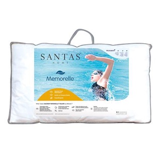 ห้องนอนและเครื่องนอน หมอนหนุน SANTAS MEMORELLE 19X29 นิ้ว สีขาว