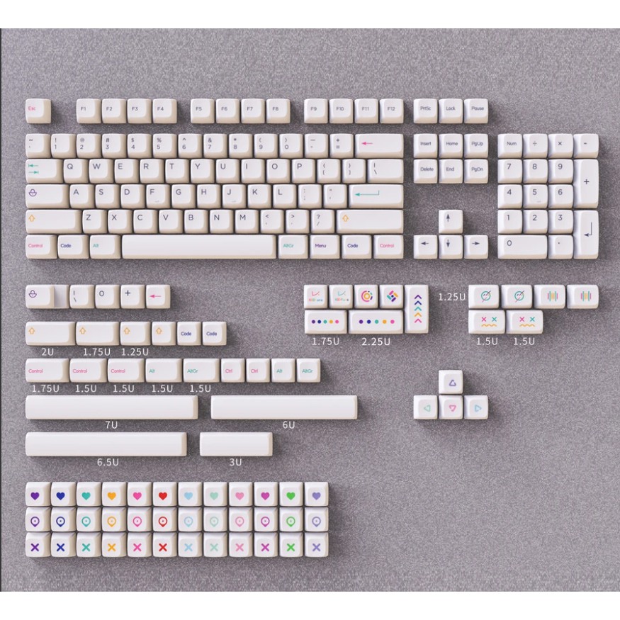 KBDFANS NP PBT CRAYONS KEYCAPS SET 181 Keys ใส่ได้ทุกขนาด ของแท้จาก kbdfans