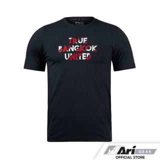 tshirtเสื้อยืดคอกลมฤดูร้อนARI TRUE BANGKOK UNITED 2021/22 TEE - NAVY/RED/WHITE เสื้อยืด อาริ ทรู แบงค็อก สีกรมท่าSto4XL