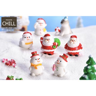 [MC862] ตุ๊กตุ่นจิ๋ว สโนว์แมน ตัวกลมๆ ⛄️ (1 ตัว ราคา 15 บาท)