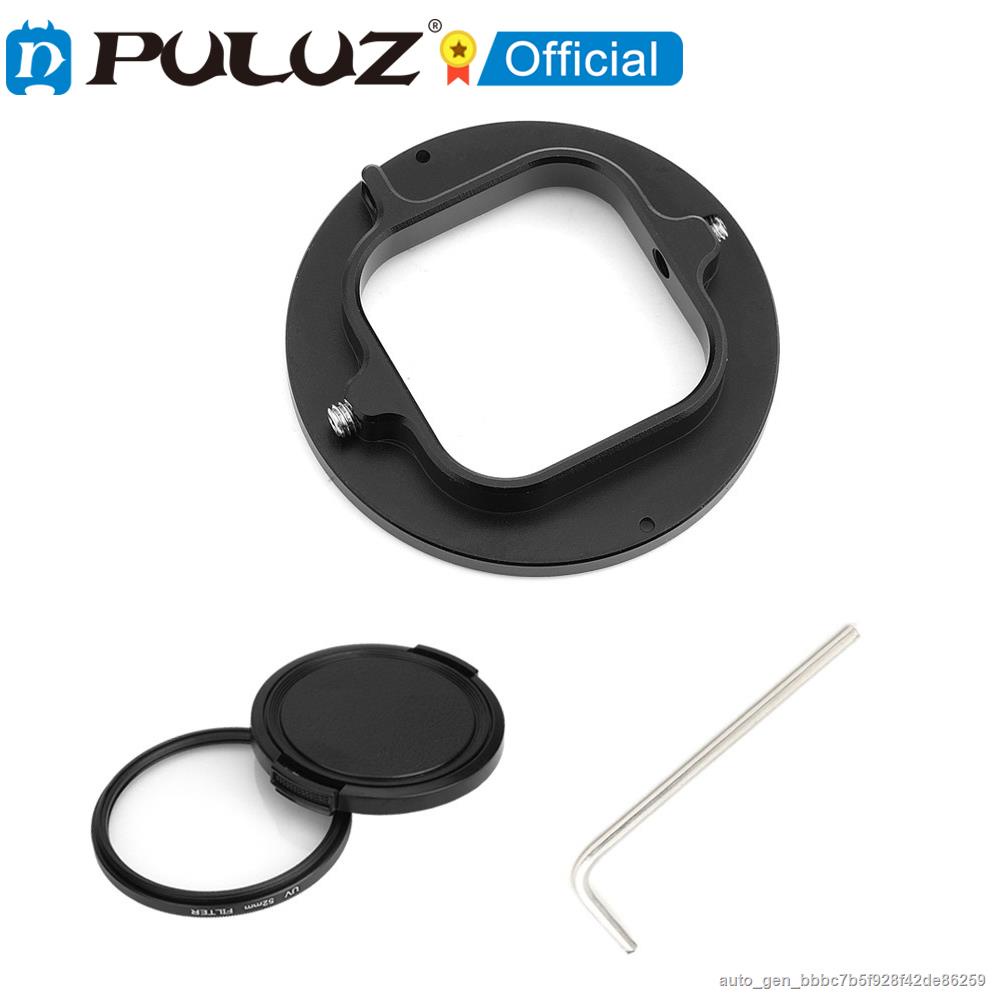 Puluz 52mm Uv Lens Filter Adapter Ring For Gopro Hero10 Black Hero9 Black Camera Photography Uv