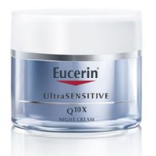 Eucerin UltraSENSITIVE Q10X NIGHT  50 ml.ยูเซอริน อัลตร้าเซ็นซิทีฟ คิวเทนเอ็กซ์ ไนท์ ครีม 50มล.