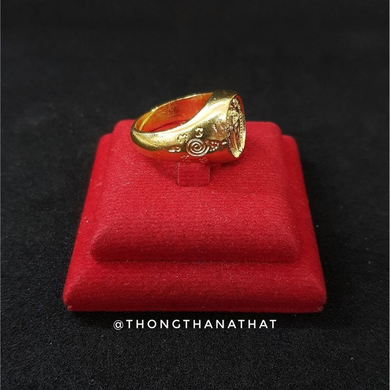 แหวนไอไข่ ขอได้ไหว้รับ ด้านในเป็นลายพิรอด **ปรับไซต์ได้** แหวนไอ้ไข่ แหวนพิรอด ไอไข่ ตาไข่ ทองธนทัต THONGTHANATHAT - รูปที่ 2