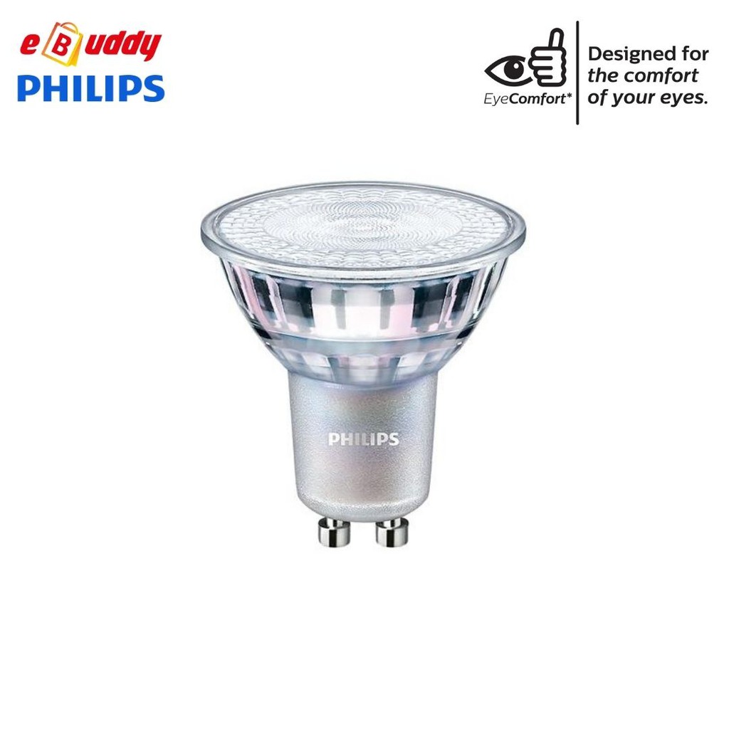 Philips Master LED Spot GU10 Dimmable (5-50W 36D Warm White) (รับประกัน 1 ปี)