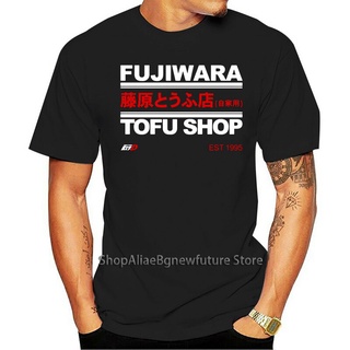 เสื้อผ้าผชเสื้อยืดผ้าฝ้าย คอกลม พิมพ์ลาย fujiwara tofu shop initial d สไตล์ฤดูร้อน สําหรับผู้ชายS-5XL