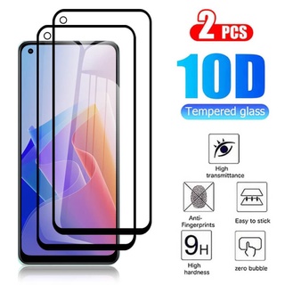 2Pcs Full Cover For Oppo Reno7 Z 5G Glass Screen Protector On Opp Reno 7Z 5G Protective Glass Reno7z 5G Glass Film Armor