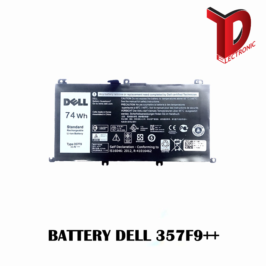 BATTERY DELL INSPIRON 357F9++ ของแท้ / แบตเตอรี่โน๊ตบุ๊ค เดล แท้ (ORG)
