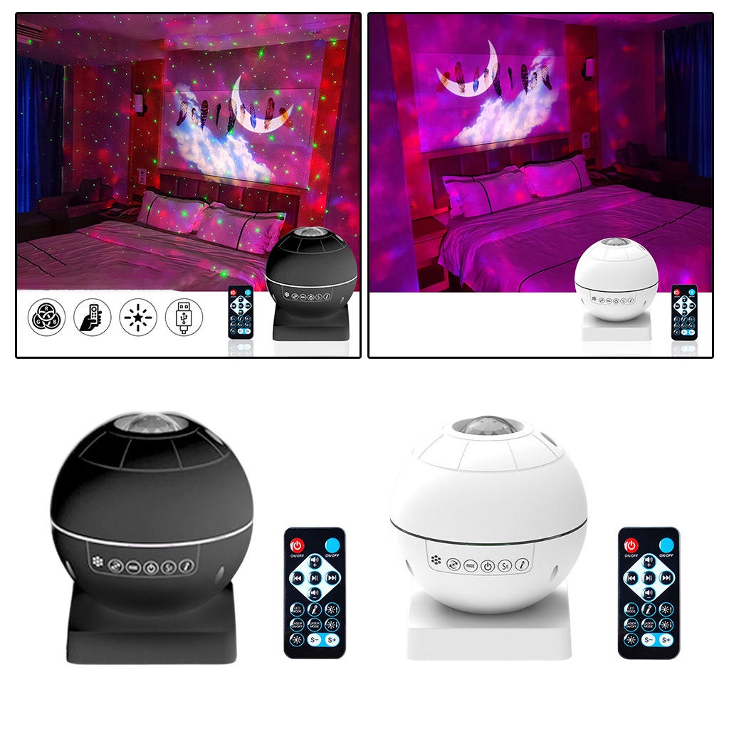 Colorful Starry Sky Projector USB Blueteeth Music Speaker Player LED ...