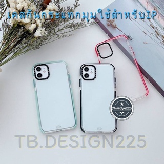 -พร้อมส่งในไทย-ซิลิโคนนุ่ม เคสใส เคสเหลี่ยมกันกระแทก กล้อง สีลูกกวาด สำหรับIP 7/8/7P/XR/11/12/13/13PRO/13PROMAX #034