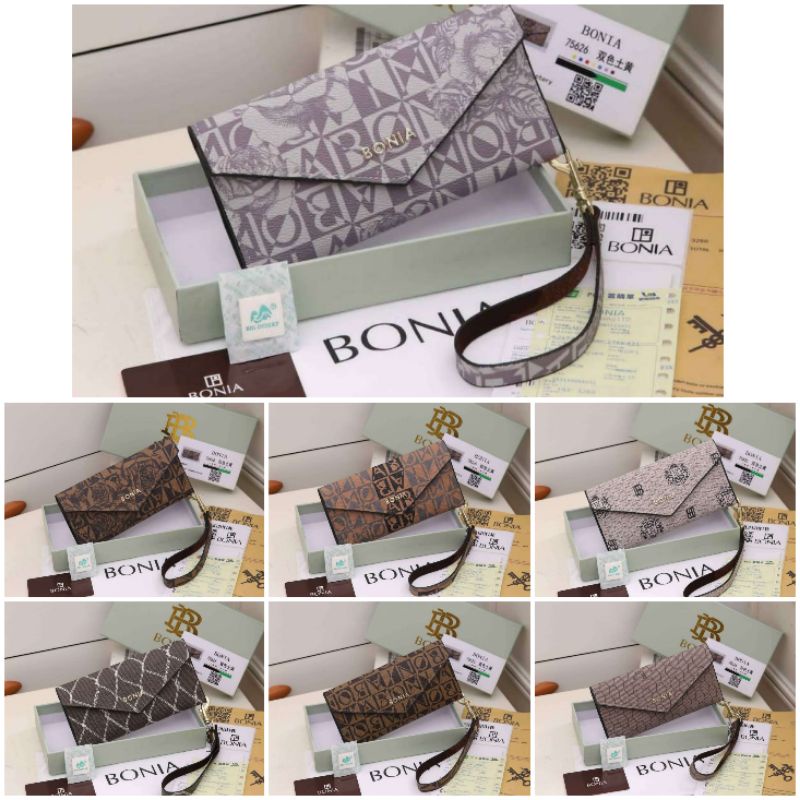 B@NIA WALLET 75626 FREE BOX กระเป๋าสตางค์ผู้หญิง FREE SHORT STRAP IMPORTED CARD WALLET