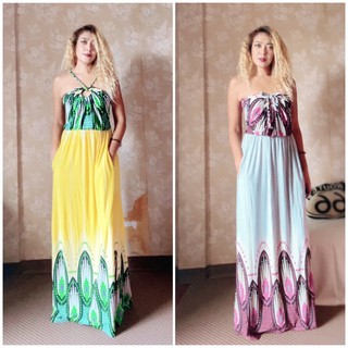 Maxi Dress เกาะอก คล้องคอ