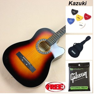 Kazuki รุ่น KZ-38 / Passion ฟรี กระเป่ากีต้าร์ Yamaha ปิ้กกีต้าร์ Gibson 2 อัน  ที่เก็บปิ๊ก สายกีต้าร์ Gibson USA