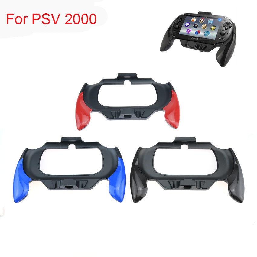 เปลือกพลาสติกวงเล็บคอนโทรลเลอร์ป้องกันกรณี Grip Handle Holder Bracket อุปกรณ์เสริมเกมสําหรับ PSV PS Vita 2000