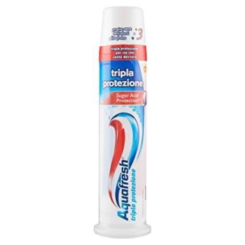 ยาสีฟัน Aquafresh สูตร Tripla Protezione (Triple protection) ขนาด 100 ml