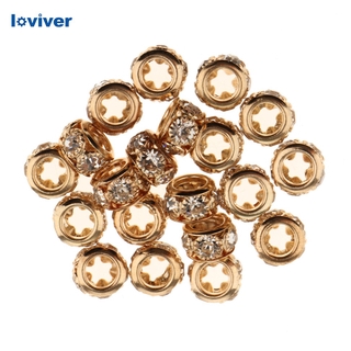 Loviver ลูกปัด Rhinestone 20 ชิ้นสําหรับทําเครื่องประดับ Diy