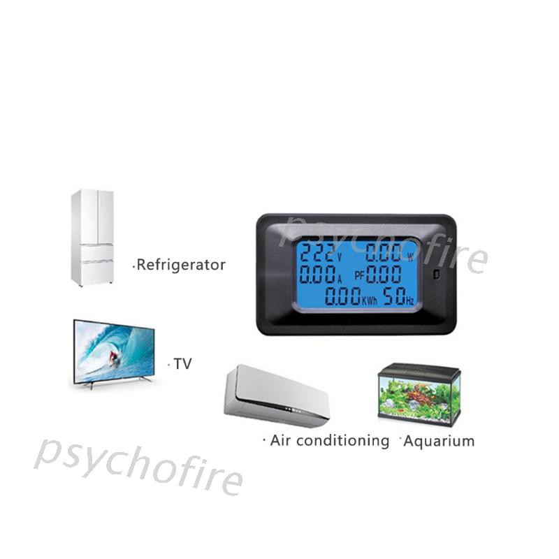 PCF* 20/100A AC LCD Digital Panel Power Watt Meter Monitor