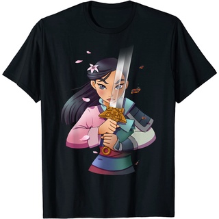 ราคาระเบิดเสื้อยืด พิมพ์ลายกราฟฟิค Disney Mulan Half Girl Half Warrior สําหรับผู้ชาย และผู้หญิง - ทุกเพศS-3XL