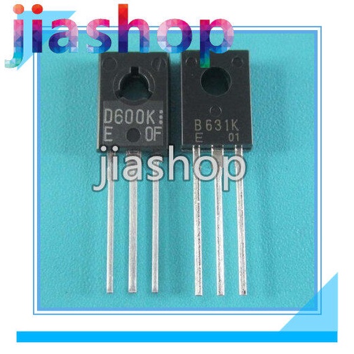 Jiashop 2SB631K 2SD600K TO-126 (5 ชิ้น B631K + 5 ชิ้น D600K)