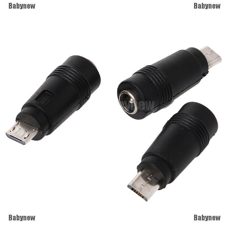 Bynew อะแดปเตอร์ Dc 5 . 5x2 . 1 มม. Micro Usb 5 Pin