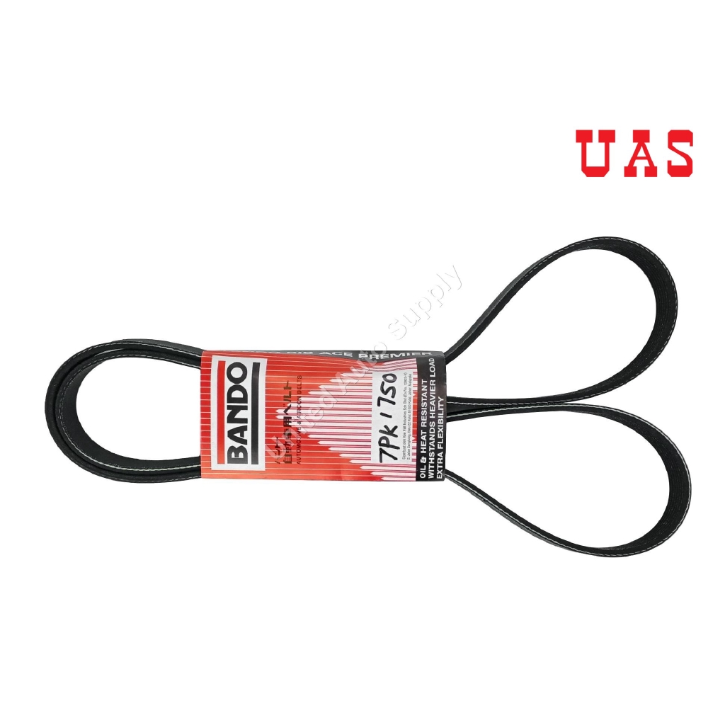 สายพานพัดลม BANDO 7PK-1750 สําหรับ NISSAN NAVARA 2.5 NP300 D23T
