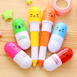 💊 ปากกาแคปซูล ปากกาน้ำเงิน ปากกาพกพา พร้อมส่ง 👍