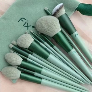 พร้อมส่ง เซ็ตแปรงแต่งหน้า ​Fix​13 ชิ้น​พร้อมถุง แปรงไฮไลท์แปรงอายแชโดว์แปรงปัดแก้ม NO:FIX13G/P