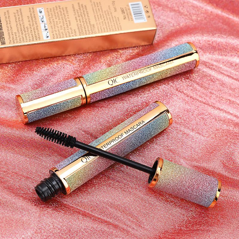 4D Silk Fiber Eye Makeup Starry Mascara 24h Eyelash Extension Curling Lasting Thick Quick Dry Black