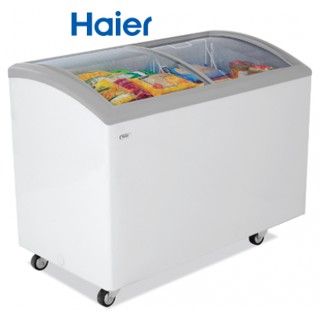 HAIER ตู้แช่แข็งฝากระจกโค้ง 7.0 คิว รุ่น SD-262R เหมาะร้านค้า ร้านอาหาร