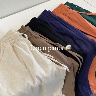 Linen pants ผ้าฝ้ายผสมลินิน🥥 | รุ่นขอบหนา