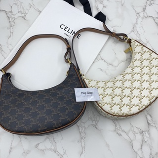 Celine AVA triomphe กระเป๋า ซีลีน เอวา สะพายไหล่ ขนาดปกติ ของแท้ ส่งฟรี EMS ทั้งร้าน