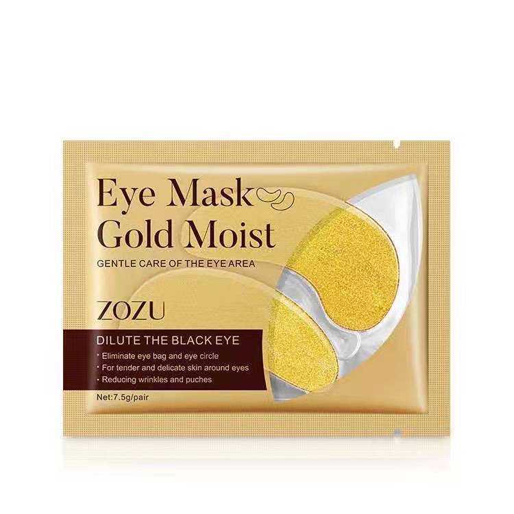 * พิเศษ ซื้อ 15 แถม 1* Eye Mask Gold Moist มาร์คตาแผ่นทองคำ สูตรคอลลาเจน ผิวรอบดวงตากระจ่างใส ลดรอยตีนกา ลดถุงใต้ตา ให้ค