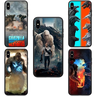 เคสโทรศัพท์มือถือ ซิลิโคนนิ่ม ลาย Godzilla vs Kong สําหรับ iphone 11 12 13 Pro Max Mini GRE32