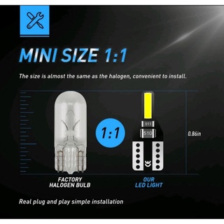 หลอดไฟOur Led ขั้วT10 6,000K ราคาตัวละ12บาท