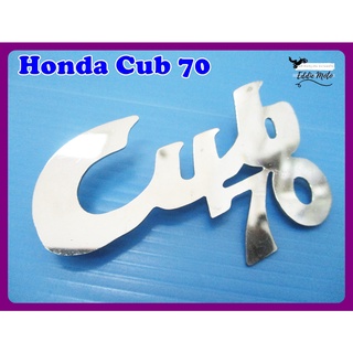 HONDA CUB70 LEGSHIELD EMBLEM  // โลโก้บังลม HONDA Cub70 ใช้ได้ทั้งซ้ายและขวา