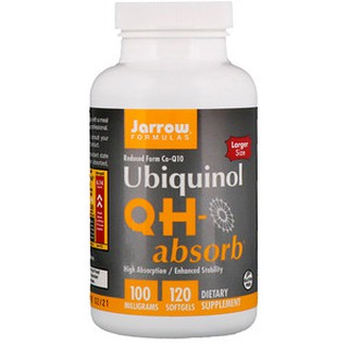 Jarrow Formulas, Ubiquinol, QH-Absorb, 100 mg, 120 Softgels