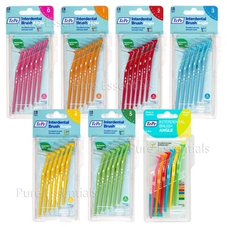 TePe Angle Interdental Brushes แปรงซอกฟัน เทเป้ อินเทอร์เด็นทัล บลัช (แพ็ค 6 ชิ้น/ขนาด)
