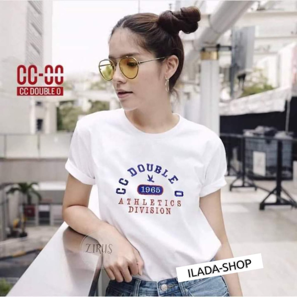 เสื้อยืดแขนสั้นงานปัก CC-OO NO.11 ( S M L XL)