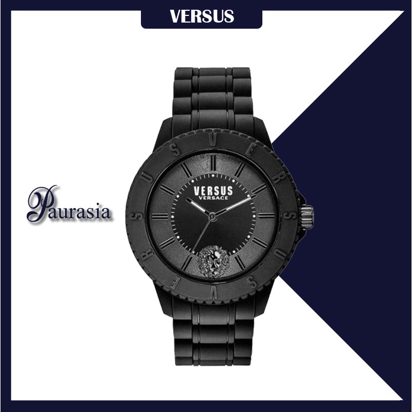 [ของแท้] Versus by Versace นาฬิกาข้อมือ ผู้ชาย รุ่น VERSUS SOY01-0015 TOKYO_R BLACK DIAL BLACK STRAP
