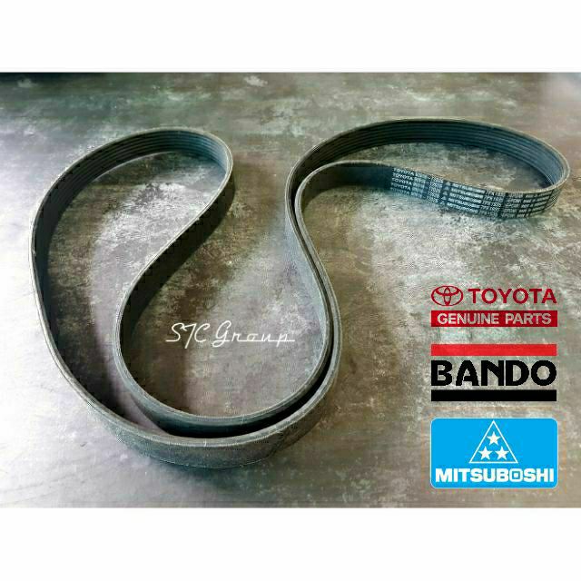 สายพานหน้าเครื่อง Toyota Camry ACV30 เครื่องยนต์ Bensin ( BANDO / Mitsuboshi / Toyota แท้ศูนย์ 100% 