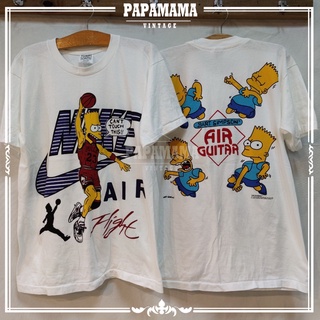 [ THE SIMPSONS ]  AIR FIGHT! @1990 tag WILD AOTS เสื้อการ์ตูน เดอะซิมซันส์ papamama vintage shirt