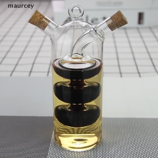 MA Double Layer Sauce Oil Bottle 2 In 1 Vinegar Glass Bottle Seasoning Bottles Jars EY